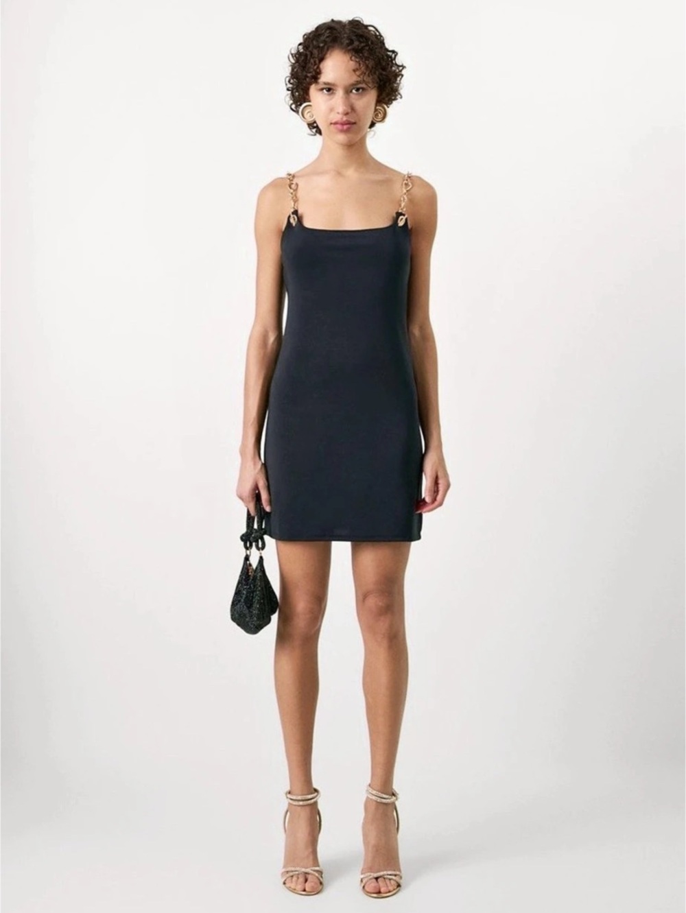 Cult Gaia x Gap Chain Strap Mini Dress Black